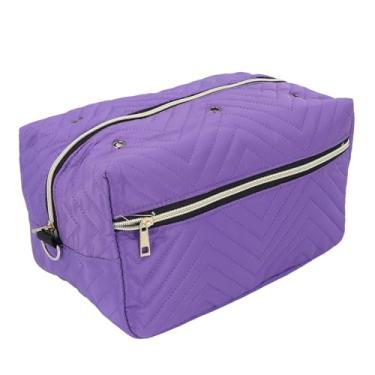 Imagem de Bolsa de Viagem de crochê de Organizador de Armazenamento de Fios, Saco de tricô de Saco de Costura Storagecraft e Armazenamento de Suprimentos de Costura (Roxo)