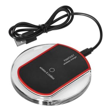 Imagem de Base Carregadora Fantasy Qi Wireless Slim Sem Fio - Preto - Aquilae