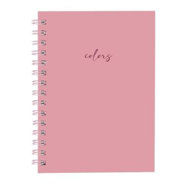 Imagem de Caderno Capa Dura Solid Colors Rosa 100 Fls 14x20cm