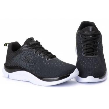 Imagem de Tenis Masculino Academia Musculação Corrida Estilo Shoes, 38, Preto