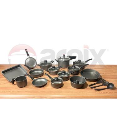 Imagem de Conjunto de Panelas 17 peças com Panela de Pressão 4,5L Completo - Arn