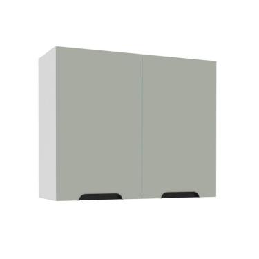 Imagem de Armário Aéreo Meena 2 Portas Verde e Branco