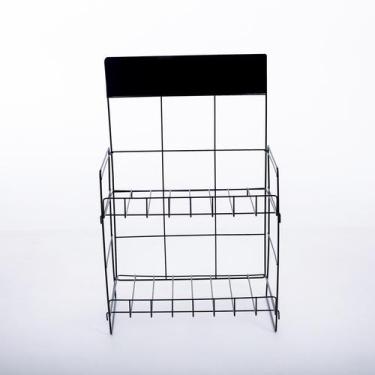 Imagem de Display Para Salgadinhos De Balcão Com 2 Bandejas - NOVALOJA, Preto