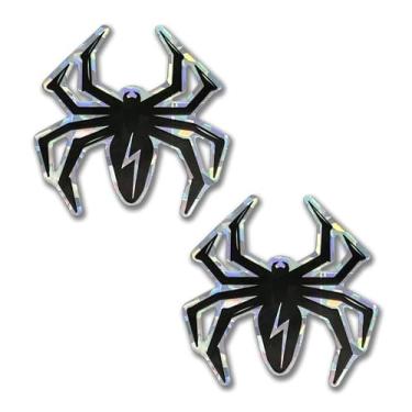 Imagem de Elektroplate Adesivo decalque metálico (5 x 5 cm) | Vinil brilhante premium para todos os climas para carro, garrafa de água, laptop, tablet, refrigerador, telefone | Feito nos EUA | Conjunto de 2