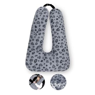 Imagem de Travesseiro de viagem, travesseiro de viagem para crianças, travesseiro de viagem para dormir, travesseiro removível em forma de U para adultos e crianças para apoiar a cabeça e o corpo no banco de