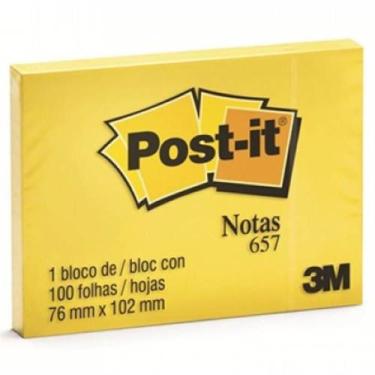 Imagem de Post-It AM 100 Folhas 76x102mm HT657 - HB004088132 - 3M