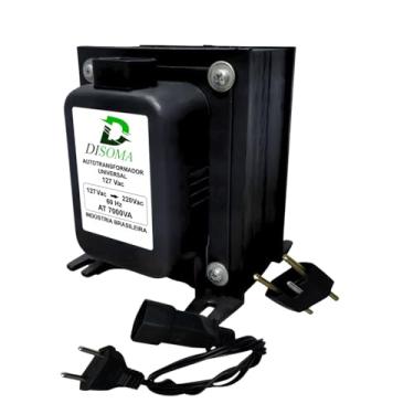 Imagem de Transformador de voltagem 7000VA Disoma 110V para 220V e 220V para110V Potente para Ar Condicionado Até 18000btus, Freezer, AirFryer, Fogões Elétricos