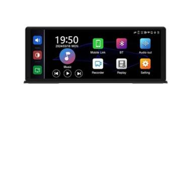 Imagem de 11.3" Car DVR Carplay Android Auto Dashcam 4K 3840 * 2160 Câmera frontal e traseira 1080P Controle de voz BT FM GPS Gravador Lente dupla(T60DS,None)