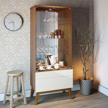 Imagem de Cristaleira Ambiente Classic Freijó Touch Off White - Imcal