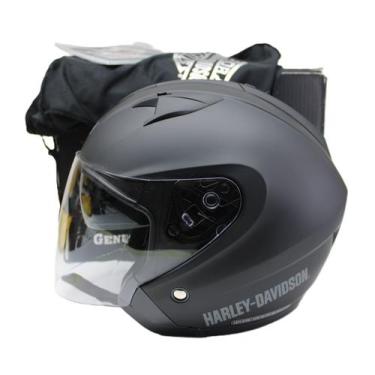 Imagem de Capacete - Harley-Davidson - Masculino - 3/4 - com Protetor Solar - Pr