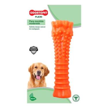 Imagem de Brinquedo Mordedor de cachorro Osso Super Resistente Odontopet Flexi T