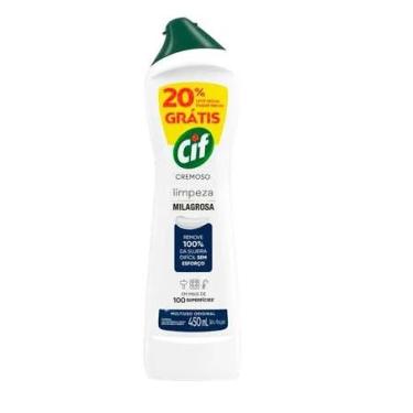 Imagem de Cif Cremoso Limpeza Milagrosa, Multiuso Original, Remove 100% da Sujeira, 450ml