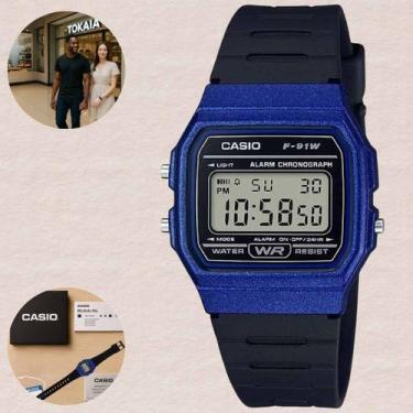 Imagem de Relógio Casio Masculino Feminino Unissex Digital Pequeno Quardrado Res