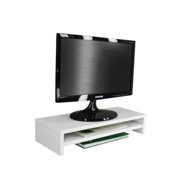 Imagem de Suporte de mesa para monitor notebook laptop PC tela nicho 70cm (Branco)