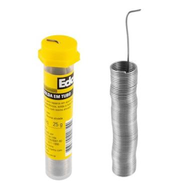 Imagem de Kit C/2 Solda Em Tubo 1mm 4m Estanho C/ Resina Western 25g - Eda