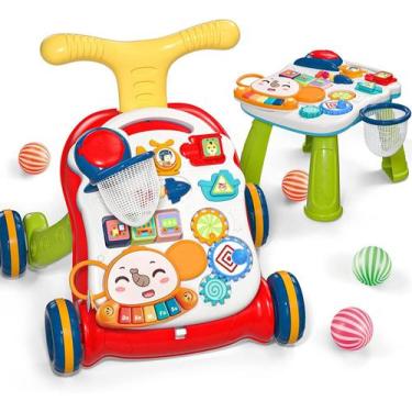 Imagem de Sit-to-Stand Learning Walker CUTE STONE para bebês 2 em 1