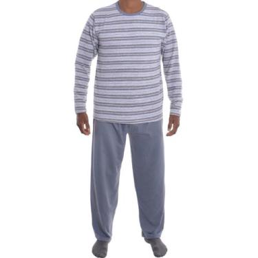 Imagem de Pijama Plus Size Suede Victory, 48, Cinza
