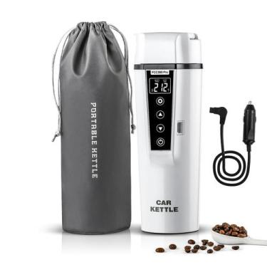 Imagem de Chaleira Elétrica Portátil para Carro BLONGKY 400mL 12V/24V Branca