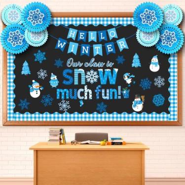 Imagem de Conjunto de quadros de avisos de inverno Eersida, 71 unidades de decor