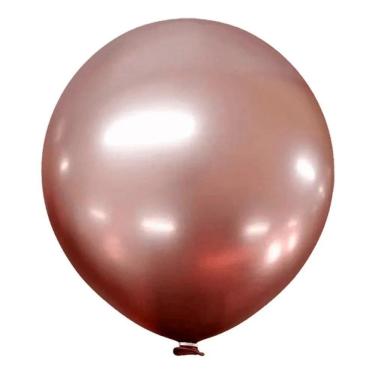 Imagem de Balão Bexiga Metalizado 16 Polegadas - Gigante - 10 Rose Go