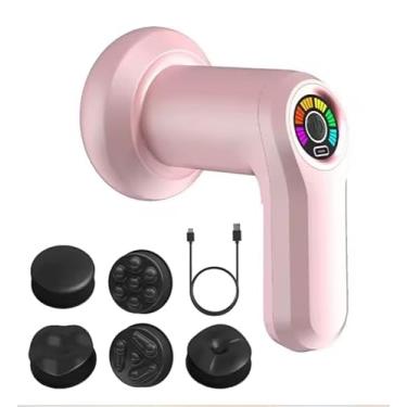 Imagem de Massageador Elétrico Portátil Corporal Com 4 cabeças de massagem de emagrecimento celulite e estria, Massageador Elétrico Portátil Corporal Sem Fio, Portátil Muscular Orbital (Cor Aleatória)