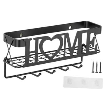 Imagem de Generic Porta-chaves de metal para parede, gancho para chaves, decoração rústica para casa, arte em ferro, cabide para toalhas, para sala de estar, corredor,