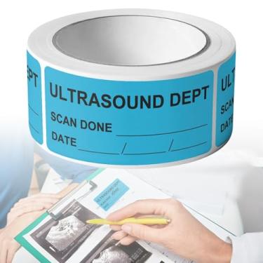 Imagem de Etiquetas de ultrassom DEPT - Adesivos de alta visibilidade para clínicas, 5 cm x 2,5 cm, 500 peças (B)