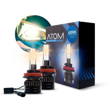 Imagem de Lâmpada LED ATOM M7 4300K 12V Alta Potência Várias Bases, H11