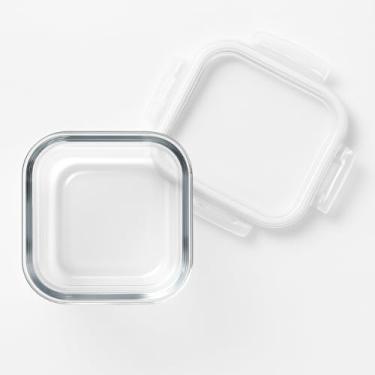 Imagem de Porta Frios Hermetico, Kit Potes de Vidro Hermético 4 Travas para Marmita Freezer Forno 320ml 520ml 800ml(520ML,6 UNIDADES)