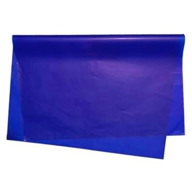 Imagem de Papel de seda 100 folhas, colorido 17,5 x 25 cm - Embalagem de roupas, embalagem de pipas (Azul Escuro)