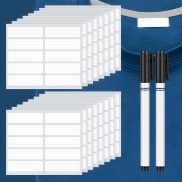Imagem de Etiquetas de roupas Honoson 300 unidades laváveis com 2 marcadores de 