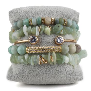 Imagem de Conjunto de pulseiras de estilo boêmio para mulheres, 6 peças de miçangas feitas à mão