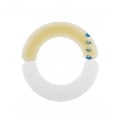 Imagem de 20 tiras elásticas de barreira de ostomia, tiras adesivas de vedação para bolsas de colostomia, vazamento à prova d'água hidrocolóide, fita adesiva sensível à pressão para bolsas de ileostomia, fita