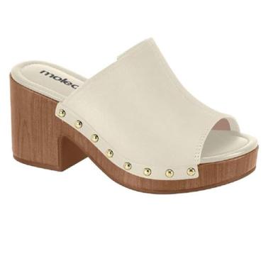 Imagem de Tamanco Moleca Meia Pata Ref 5549.107.9569 Branco Off 37