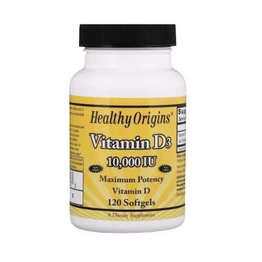 Imagem de VITAMINA D3 10.000 IU 120 SOFTGELS HEALTHY ORIGINS