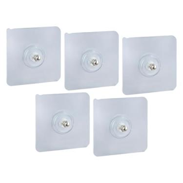 Imagem de Ganchos de parede adesivos | Gancho removível, ganchos de parede removíveis, cabide pegajoso | para banheiro, cozinha, quarto, sala de estar, toalha de banho, roupão de bucha, de guirlanda