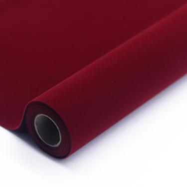 Imagem de Forro de gaveta de veludo macio autoadesivo vermelho vinho tamanho grande DIY forro de feltro para gavetas caixa de joias forro de feltro arte e artesanato armário de exibição prateleira cobrindo 24 x