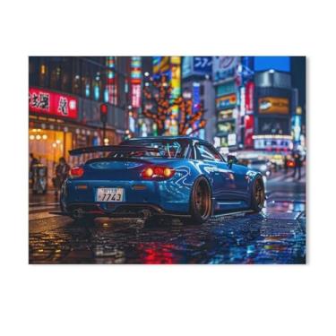 Imagem de HouLaiZhe Carro japonês modificado S2000 Tóquio Jdm pôsteres de carro tela estética decoração de sala de parede impressões de parede sala de galeria decoração de parede para quarto sala de estar
