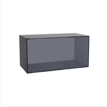 Imagem de Suporte para armazenamento de CDs Suporte para discos de vinil, expositor CDs em acrílico, estante para livros e revistas(Gray)