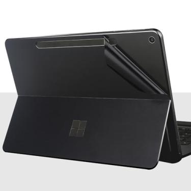 Imagem de xisiciao Adesivo Skin para Surface Pro 30.5 cm, 1ª edição de 12 polegadas, lançado em 2025, decalque traseiro de vinil ultrafino, acessórios decorativos para capa de laptop (preto fosco)