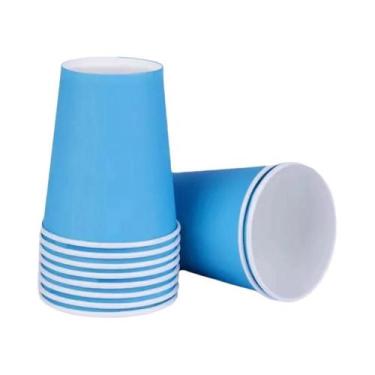 Imagem de Copos De Papel Descartáveis Multicoloridos 9oz Pacote Com 20 Para Deco