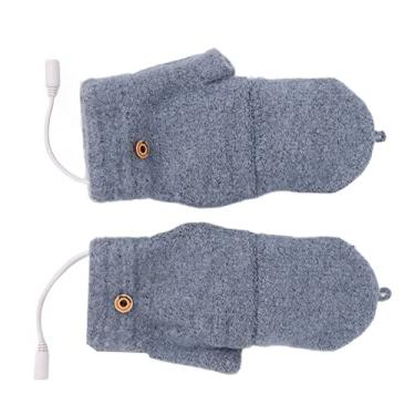 Imagem de Generic Luvas Aquecidas Usb, Almofada de Aquecimento Elétrica para Atividades Internas e Externas, Tamanho de Malha Acrílica Adequado para a Maioria das Pessoas (Azul)