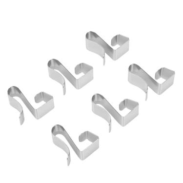 Imagem de AUNMAS Ganchos de Metal, Clipes de Calha para Decoração Externa de Feriado de Natal, Luzes de Sincelo, 50 Peças de Aço Galvanizado à Prova de Intempéries (S)