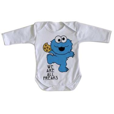Imagem de body nenê criança roupa bebê manga longa Muppets Baby , GG  (9-13 Mese