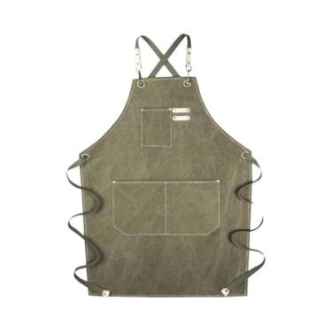 Imagem de Avental De Lona Impermeável Com Alça Ajustável, Fácil De Limpar Para R