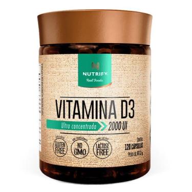 Imagem de Nutrify Vitamina D3 2.000 UI - 120 Cáps, 120 cápsulas, Incolor