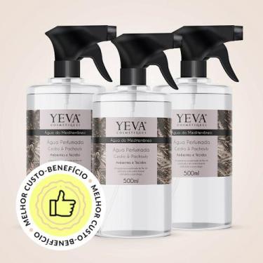 Imagem de Água Perfumada YEVA Águas do Mediterrâneo  Cedro e Pachouly - KIT 3 UN
