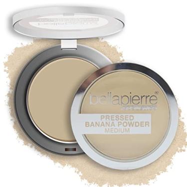 Imagem de bellapierre Pressed Banana Setting Powder | Lightweight Compact Color-Correcting Powder with All Day Makeup Protection | Eliminates Blotchiness & Dark Spots | Talc-Free | Matte Tint - Medium - 0.28 Oz