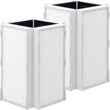 Imagem de LEVANLIGHT Filtro de substituição CAP-1000 compatível com purificador de ar Cuisinart CAP-1000FPK, filtragem de filtro de ar 3 em 1 com HEPA e carvão ativado, 2 peças