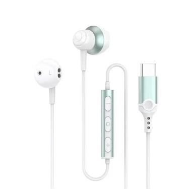 Imagem de Fones de ouvido USB C com fio para iPhone 17 16 Pro Max 16 Pro 15 Pro Max 15Pro 15, fones de ouvido magnéticos tipo C para Galaxy A17 A36 5G A26 S25 Edge A56 S25 Ultra Plus S24 FE A35 Z Fold 6 com